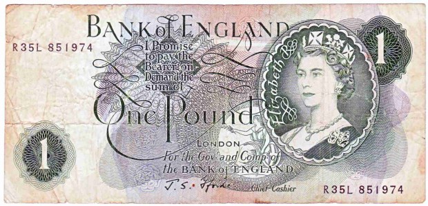 1 Pound 1966 Großbritannien